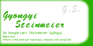 gyongyi steinmeier business card